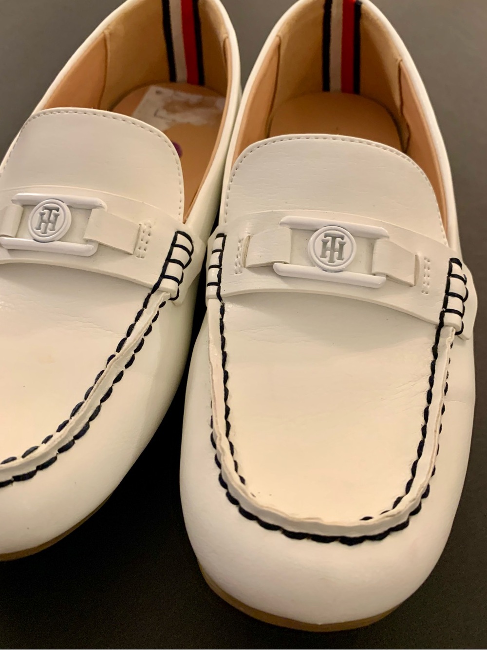 Tommy Hilfiger White Women’s Moccasin Loafers